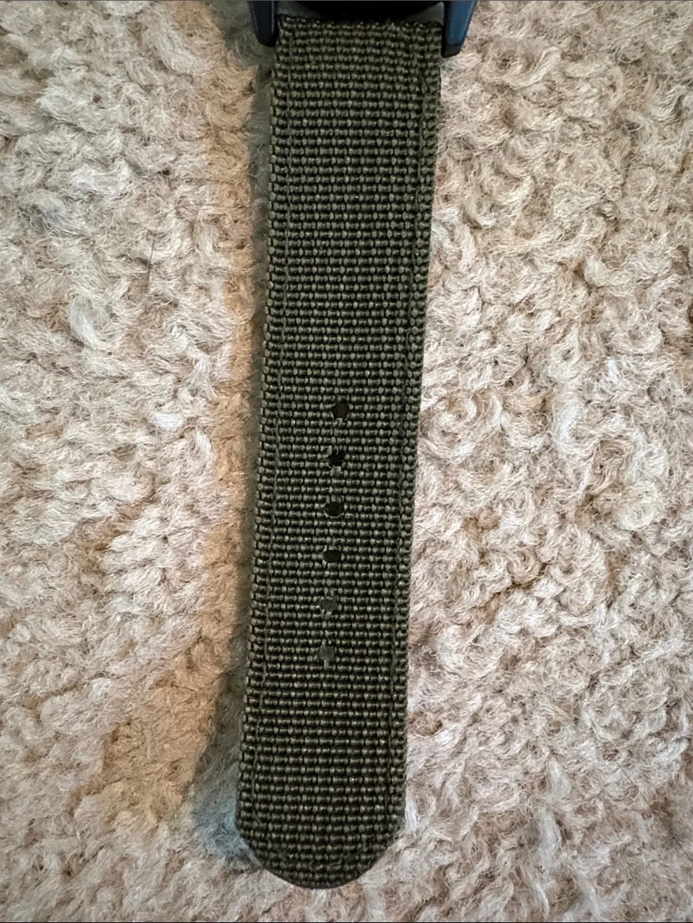 Olive Green Dial Field Watch with Green Nylon Strap